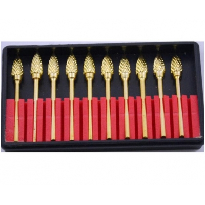 Golden Tungsten Carbide Burs